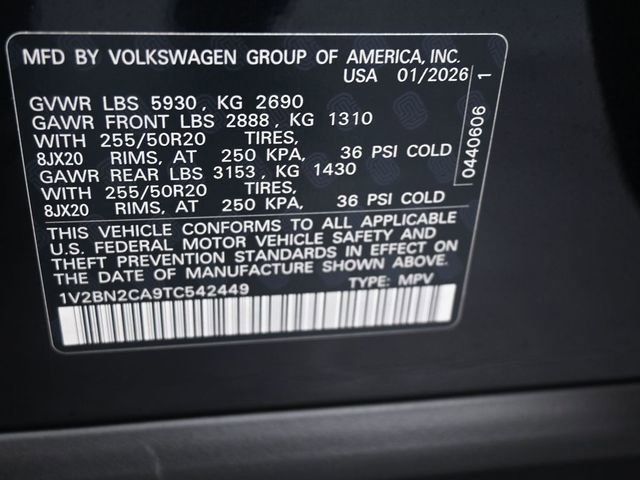 New 2026 Volkswagen Atlas SEL image 20
