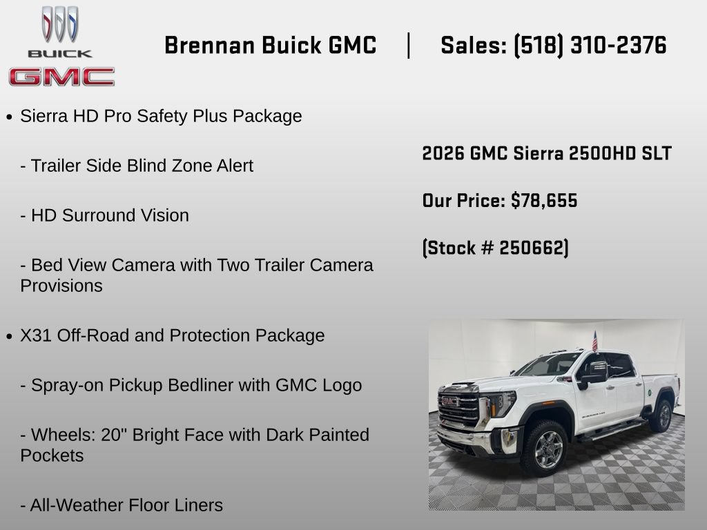 New 2026 GMC Sierra 2500 SLT w/ SLT Premium Package AWD/4WD image 24