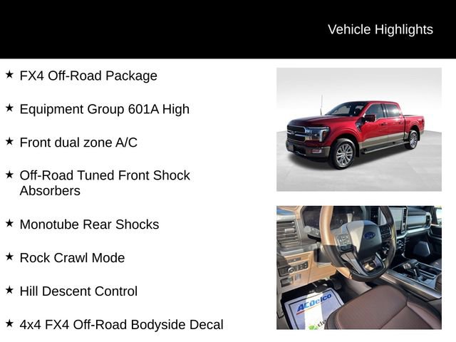 Certified 2025 Ford F150 King Ranch w/ FX4 Off-Road Package image 8