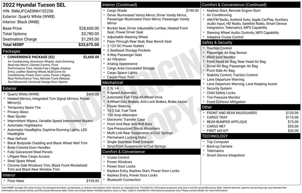 Used 2022 Hyundai Tucson SEL w/ Convenience Package image 8