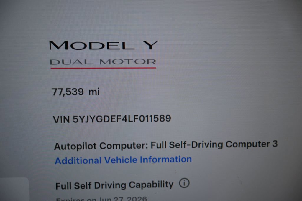 Used 2020 Tesla Model Y Performance image 24