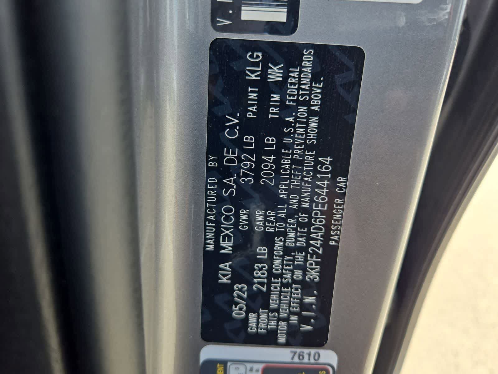Certified 2023 Kia Forte LXS FWD image 33