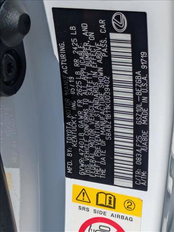 Used 2019 Lexus ES 350 F Sport FWD image 25