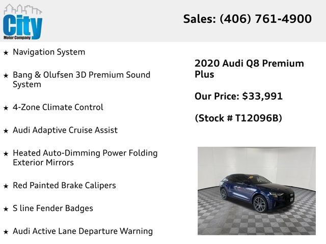 Used 2020 Audi Q8 Premium Plus w/ Premium Plus Package AWD/4WD image 31
