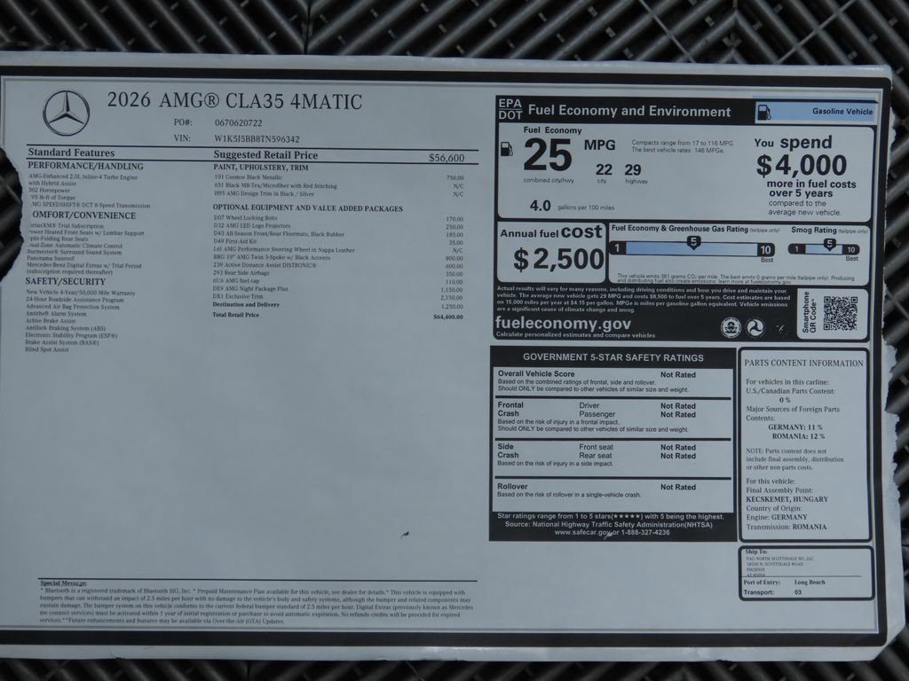 New 2026 Mercedes-Benz CLA 35 AMG 4MATIC image 9