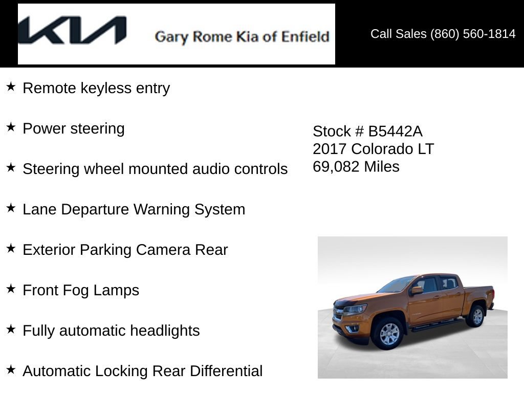 Used 2017 Chevrolet Colorado LT w/ LT Convenience Package RWD image 26