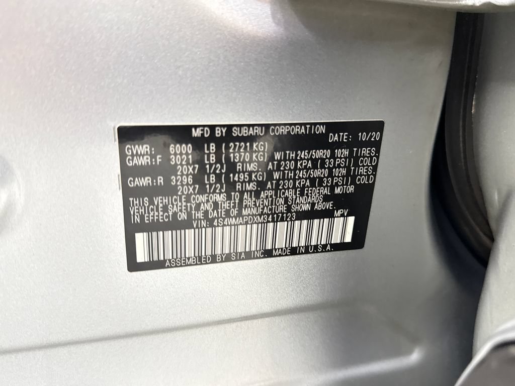 Used 2021 Subaru Ascent Limited w/ Technology Package AWD/4WD image 28