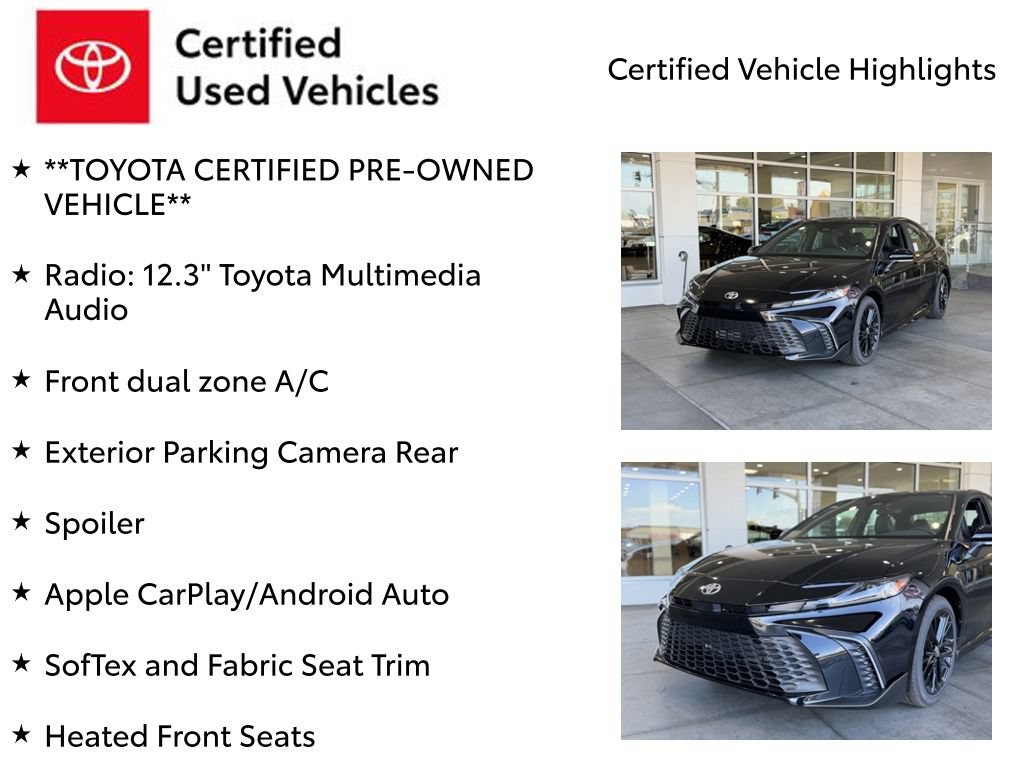 Certified 2026 Toyota Camry SE FWD image 7
