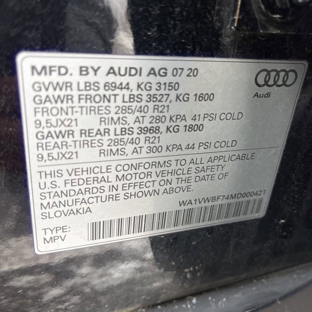 Used 2021 Audi SQ7 Prestige w/ Prestige Package image 26