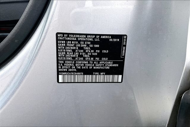 Used 2019 Volkswagen Atlas SEL AWD/4WD image 3