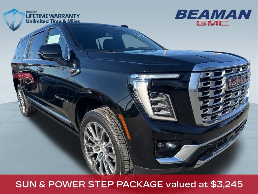 New 2025 GMC Yukon XL Denali w/ Sun & Power Step Package