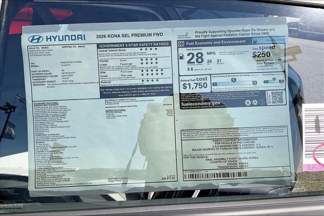 New 2026 Hyundai Kona SEL Premium image 14