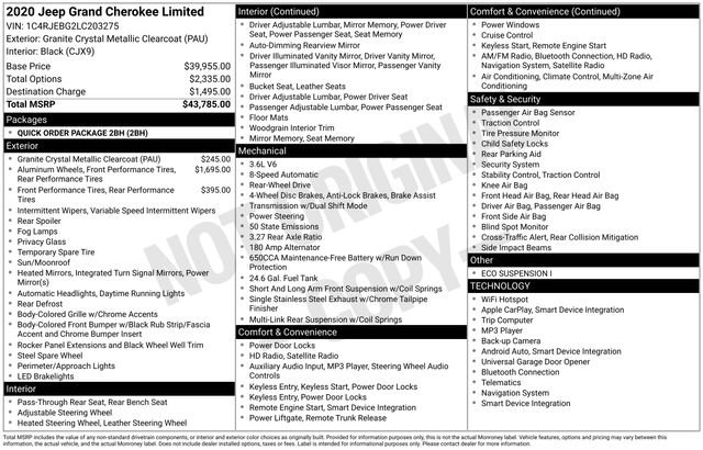 Used 2020 Jeep Grand Cherokee Limited image 5