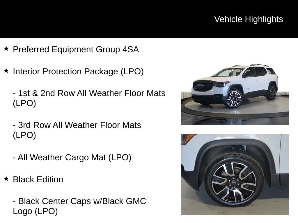 Used 2019 GMC Acadia SLT w/ Black Edition FWD image 7