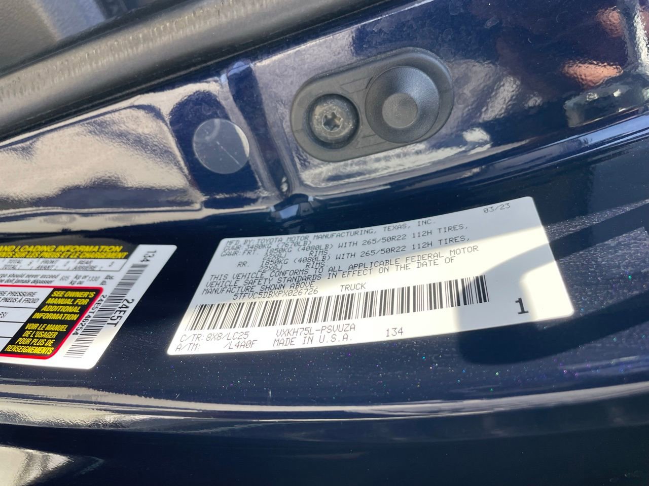 Used 2023 Toyota Tundra Capstone AWD/4WD image 14