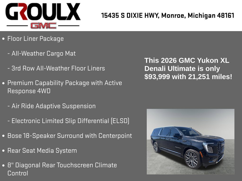 Used 2026 GMC Yukon XL Denali Ultimate AWD/4WD image 25