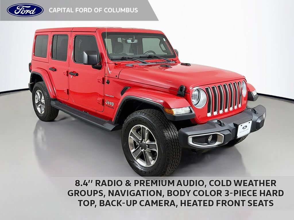 Used 2021 Jeep Wrangler Unlimited Sahara w/ Uconnect 4C Nav & Sound Group