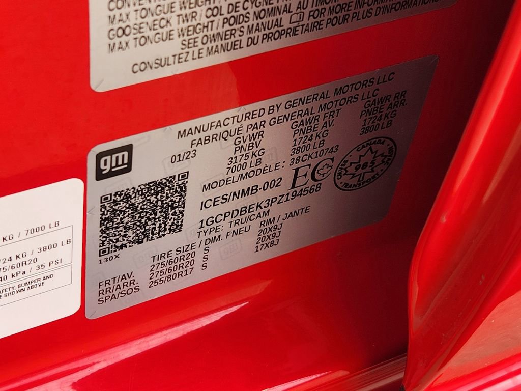 Used 2023 Chevrolet Silverado 1500 Custom w/ LPO, Dark Essentials Package image 40