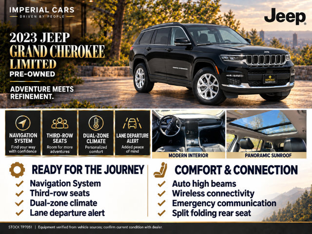 Used 2023 Jeep Grand Cherokee L Limited AWD/4WD image 6