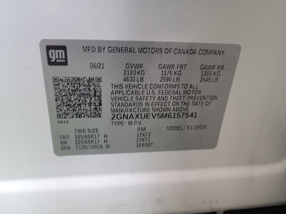 Used 2021 Chevrolet Equinox LT AWD/4WD image 33