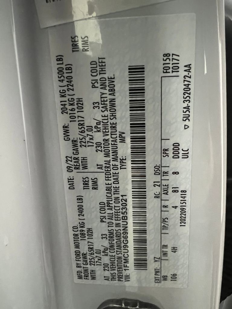 Used 2022 Ford Escape SE AWD/4WD image 32