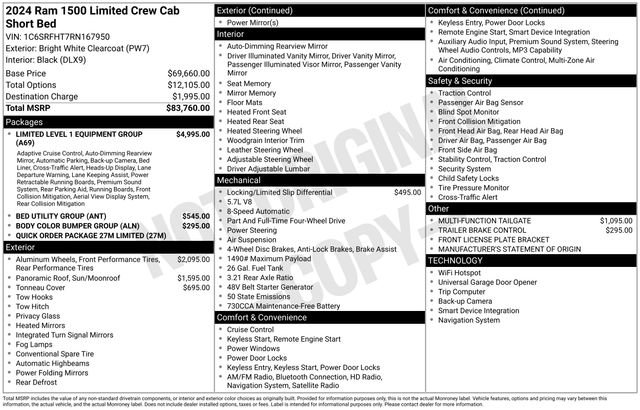 Used 2024 RAM 1500 Limited AWD/4WD image 6