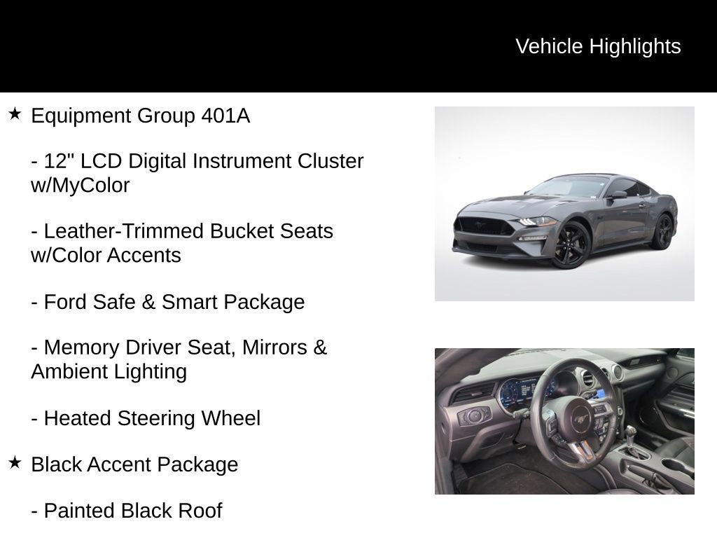 Used 2021 Ford Mustang GT Premium w/ Equipment Group 401A image 6