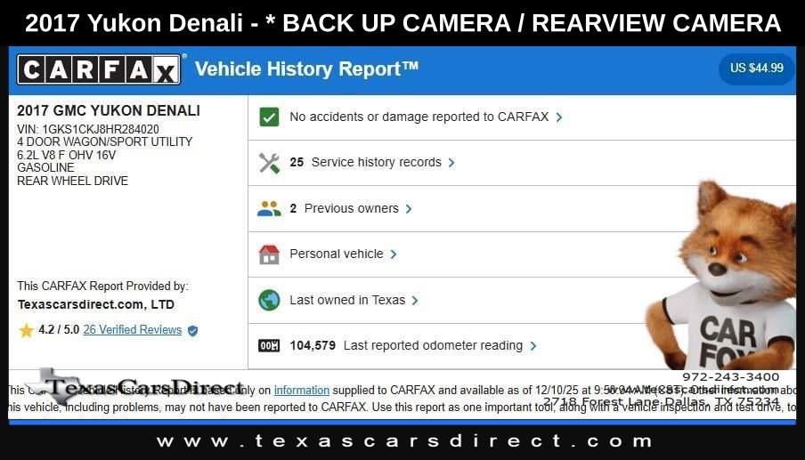 Used 2017 GMC Yukon Denali w/ Open Road Package image 9