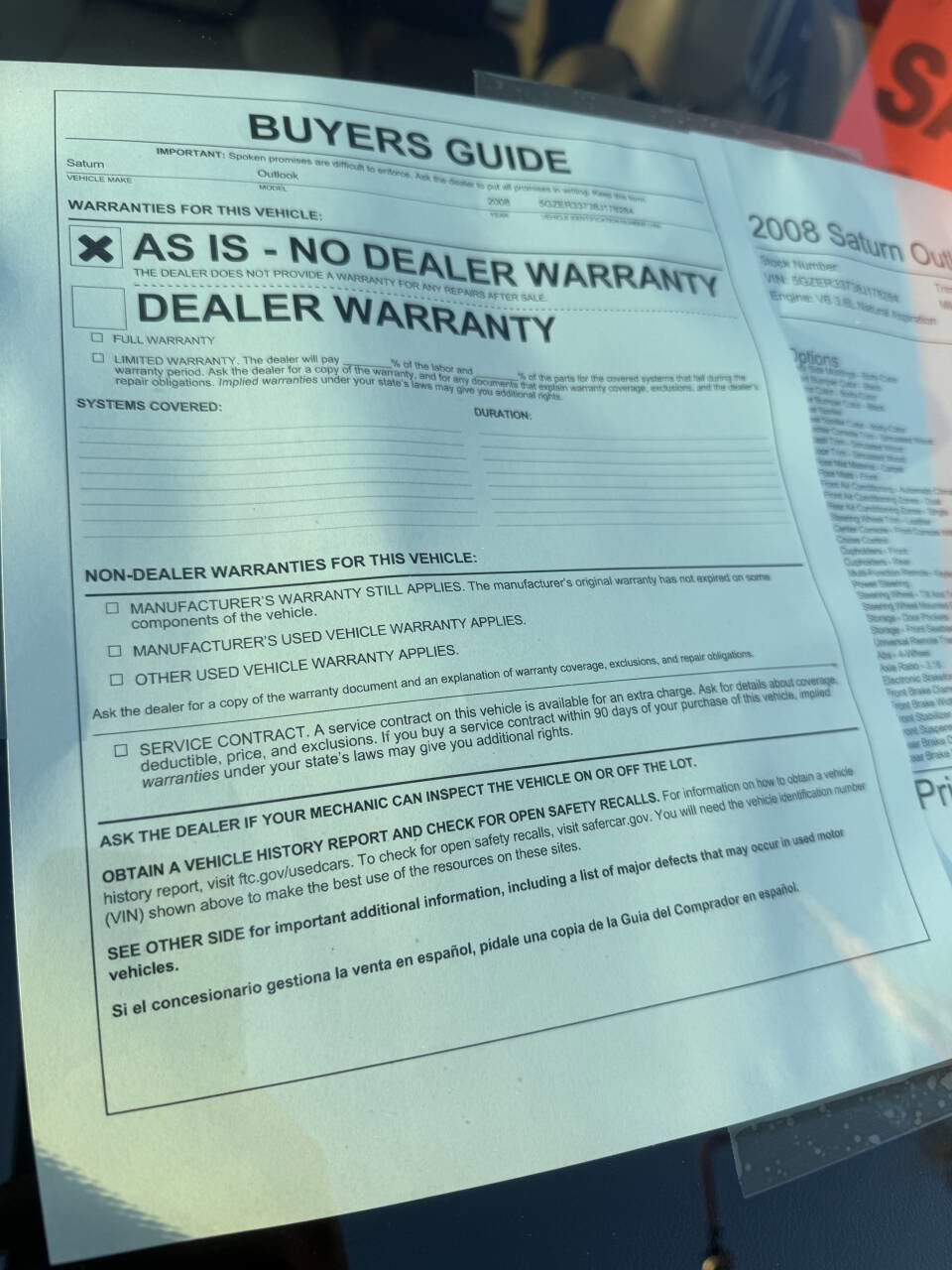 Used 2008 Saturn Outlook XR w/ Luxury Package image 22