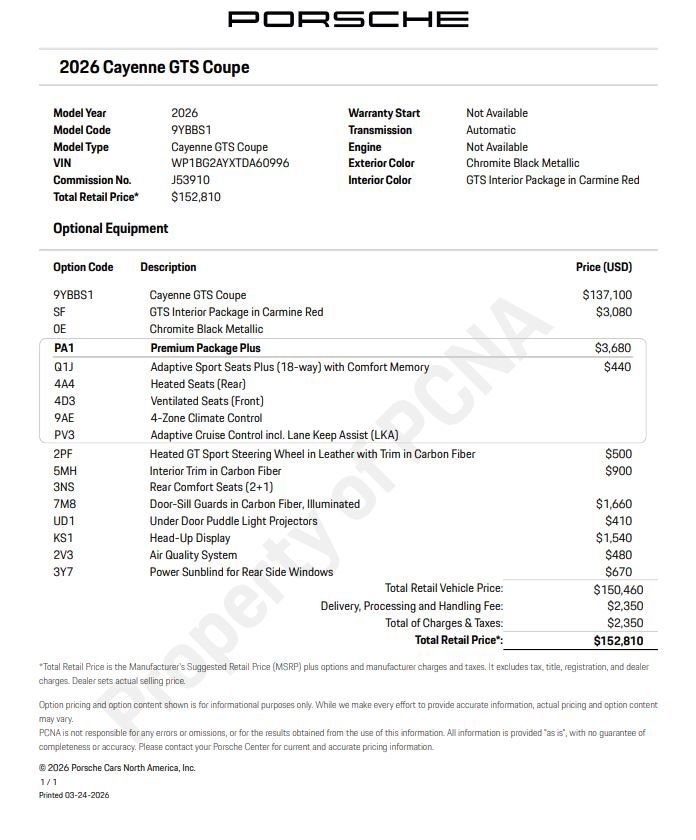 New 2026 Porsche Cayenne GTS image 6