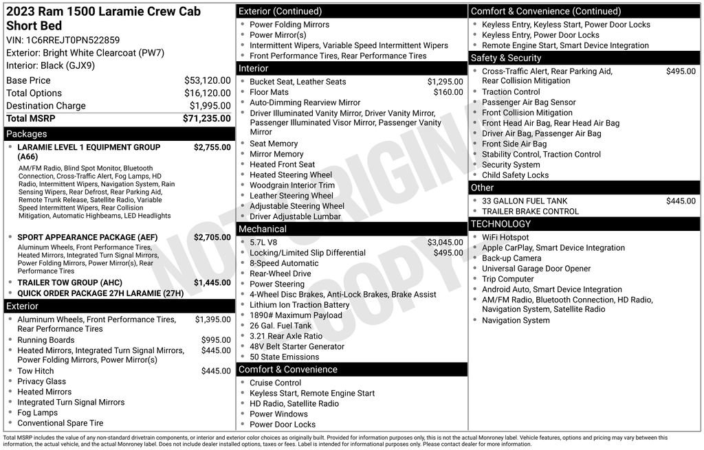 Used 2023 RAM 1500 Laramie RWD image 9