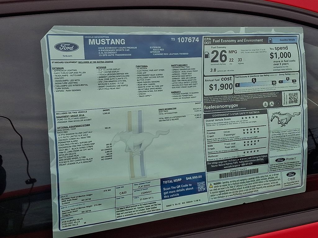 New 2026 Ford Mustang Premium RWD image 10