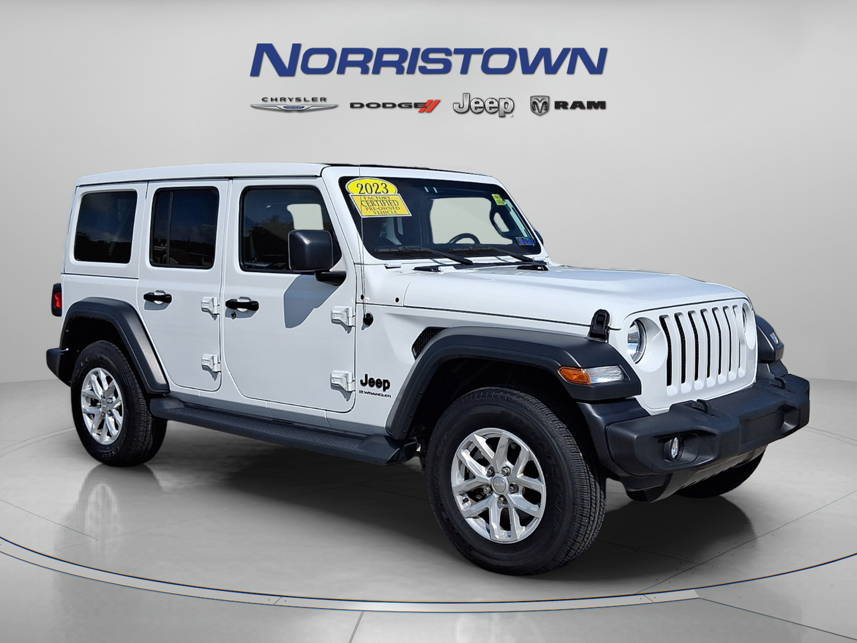 Certified 2023 Jeep Wrangler Unlimited Sport w/ Sun And Sound Package