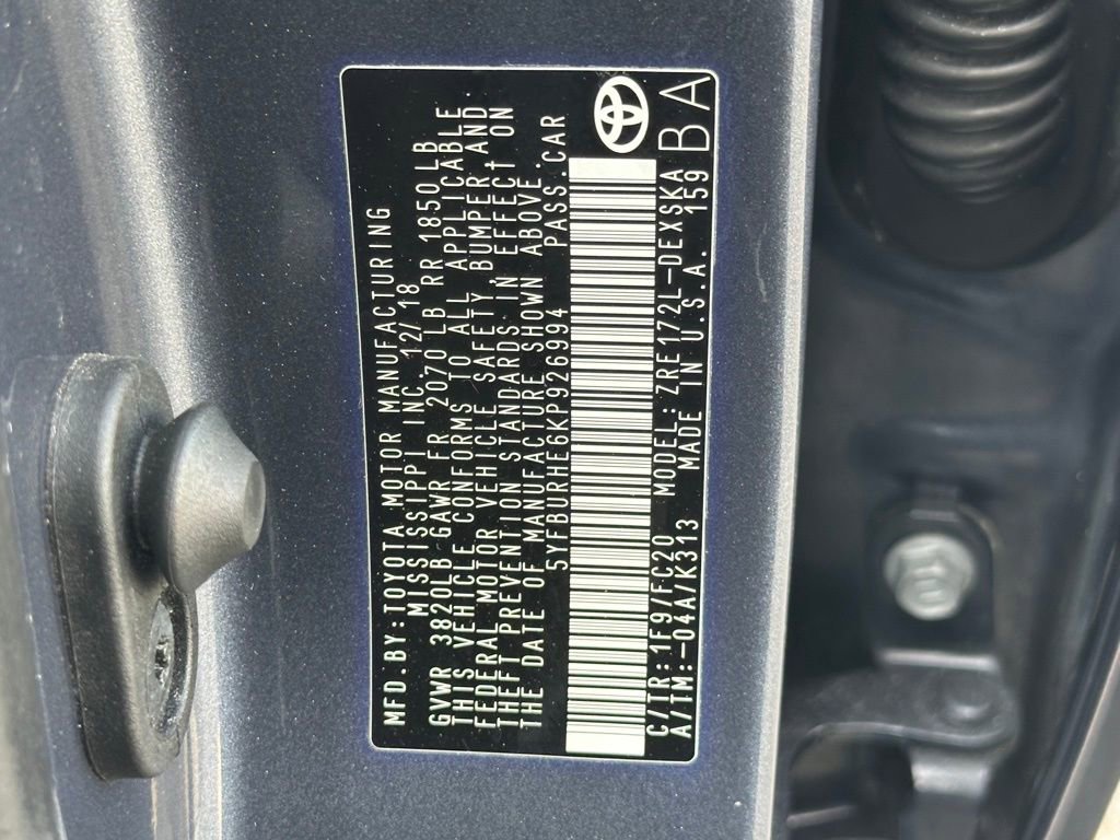 Used 2019 Toyota Corolla SE FWD image 29