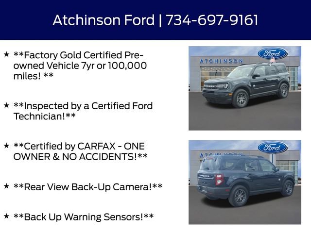 Certified 2023 Ford Bronco Sport Big Bend w/ Convenience Package image 5