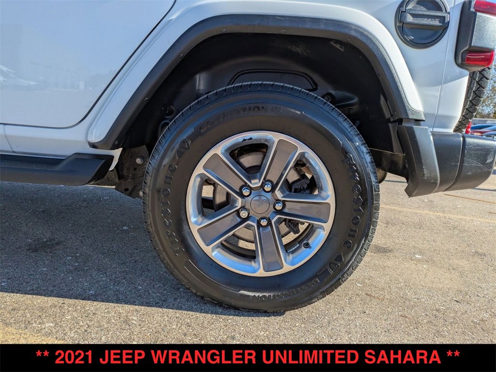 Used 2021 Jeep Wrangler Unlimited Sahara w/ Uconnect 4C Nav & Sound Group image 32