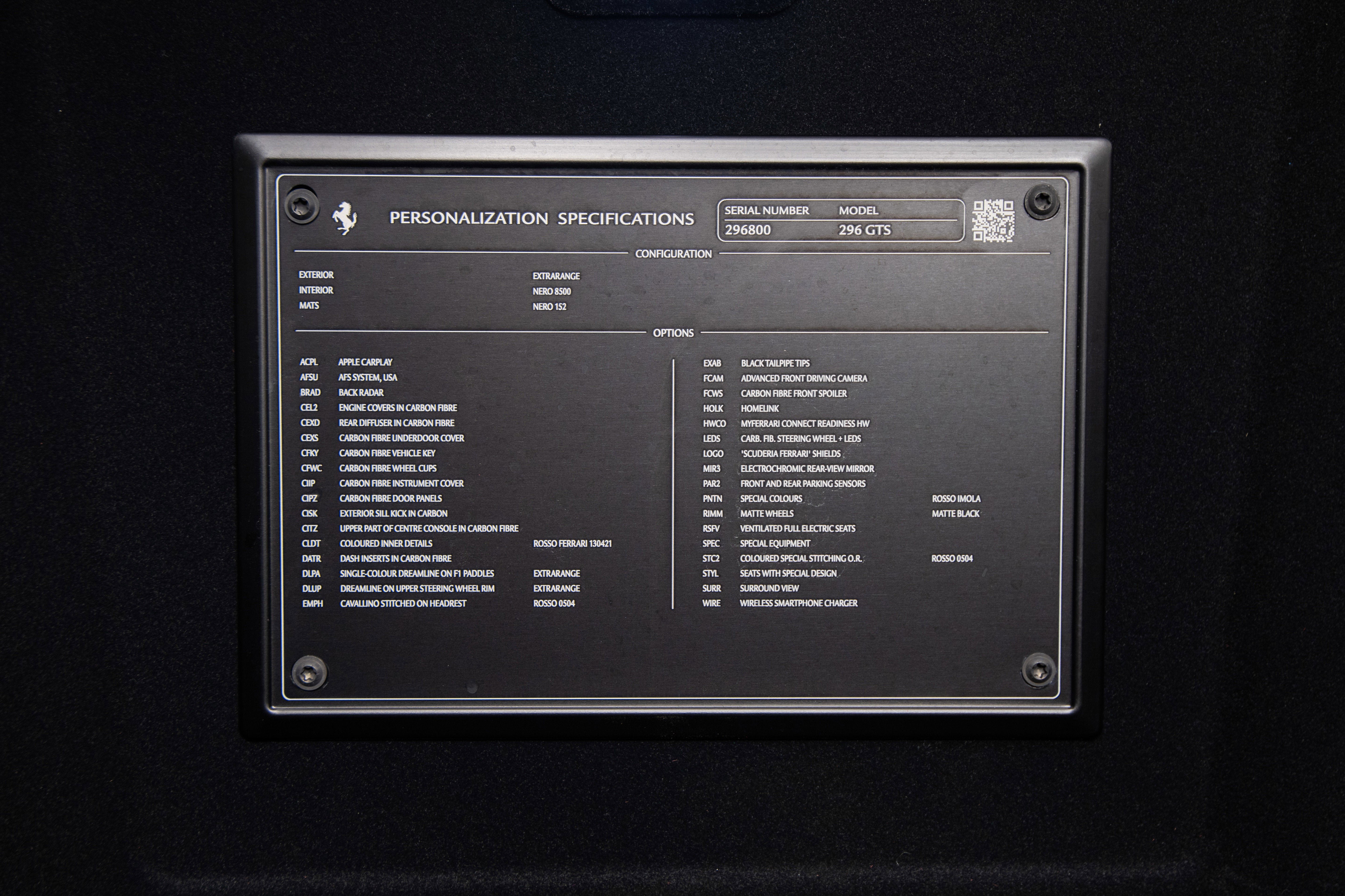 Certified 2023 Ferrari 296 GTS RWD image 20