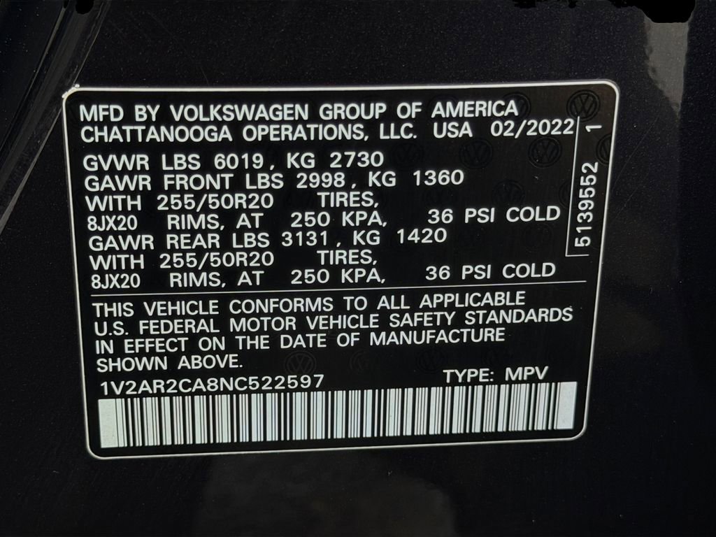 Used 2022 Volkswagen Atlas SEL R-Line image 25