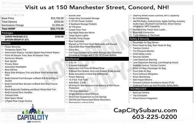 Used 2019 Hyundai Tucson SE w/ Cargo Package AWD/4WD image 27