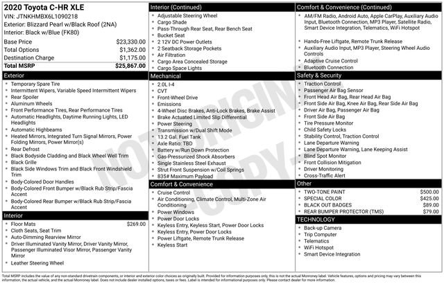 Used 2020 Toyota C-HR XLE image 7