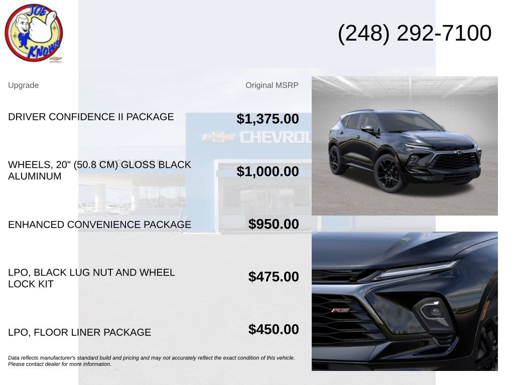 New 2026 Chevrolet Blazer RS w/ Driver Confidence II Package AWD/4WD image 5