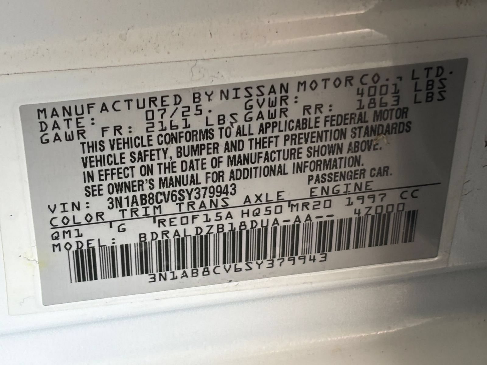 Used 2025 Nissan Sentra SV FWD image 26