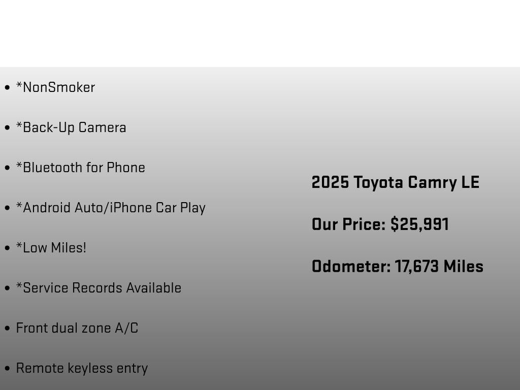 Used 2025 Toyota Camry LE image 6