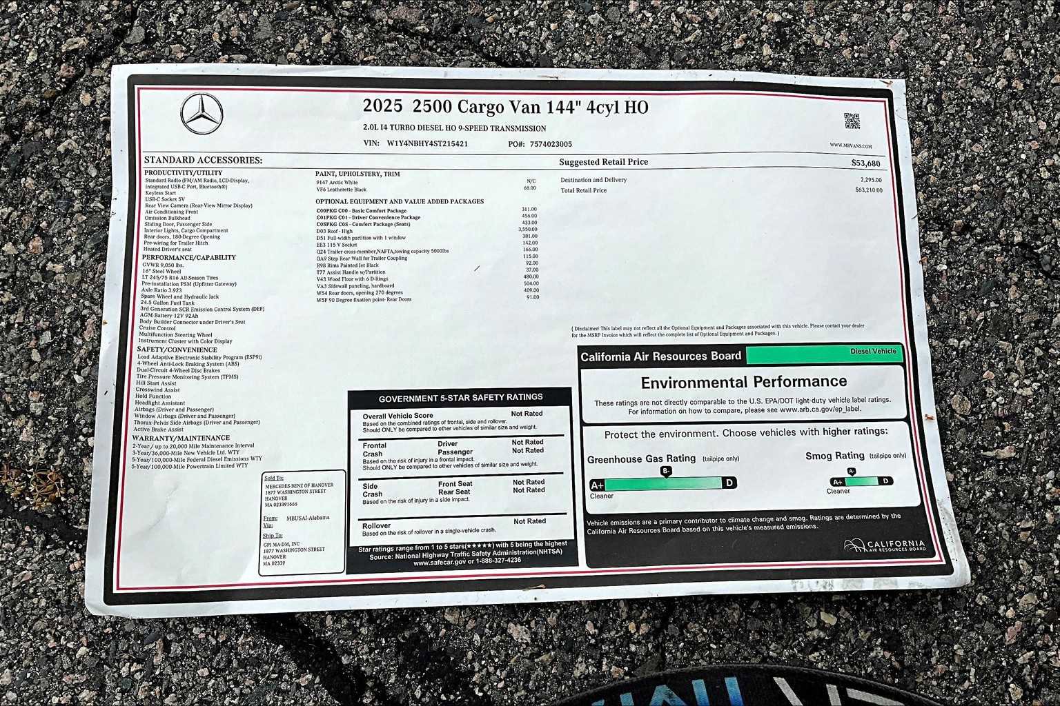 New 2025 Mercedes-Benz Sprinter 2500 image 18