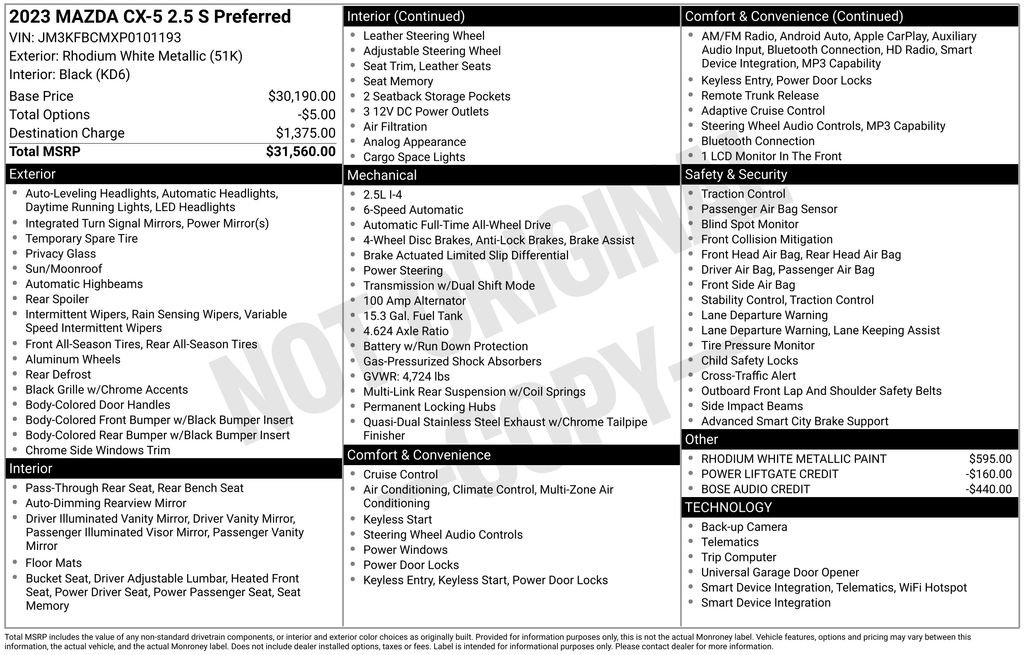 Used 2023 MAZDA CX-5 AWD 2.5 S w/ Preferred Package image 26