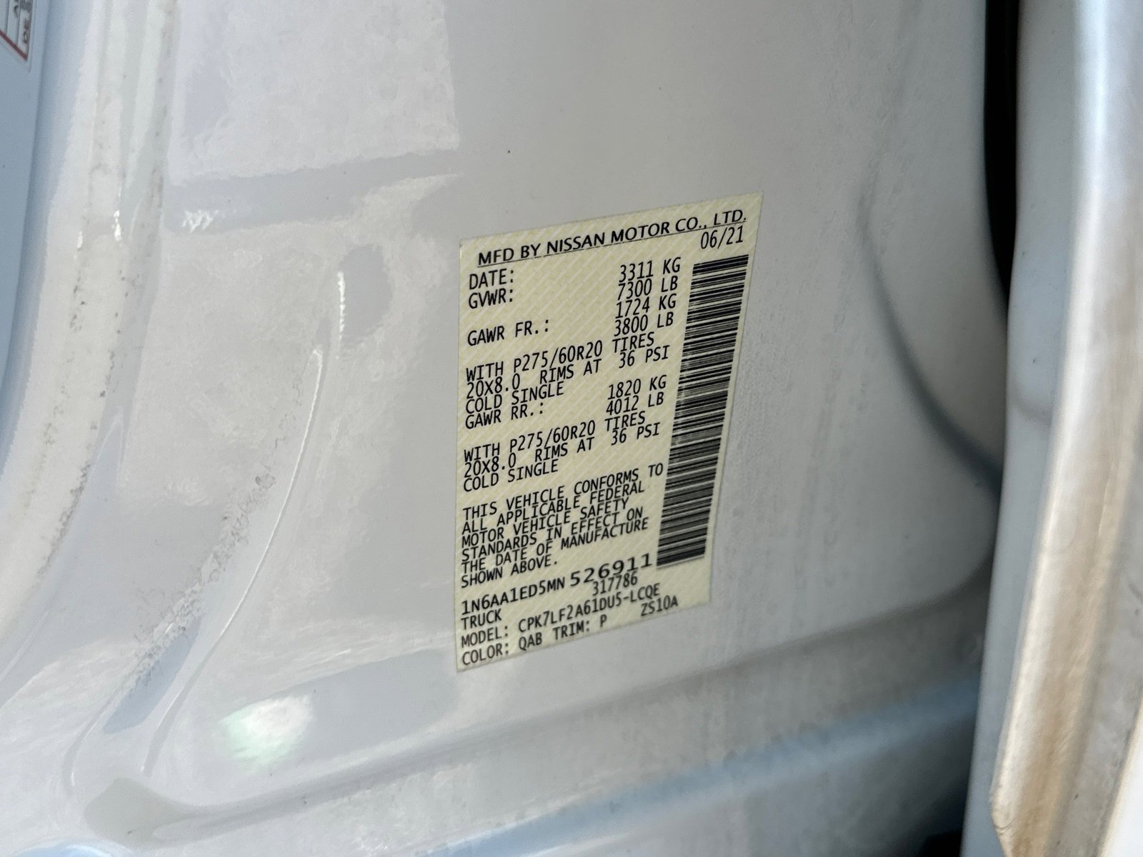 Certified 2021 Nissan Titan Platinum Reserve w/ Moonroof Package image 37