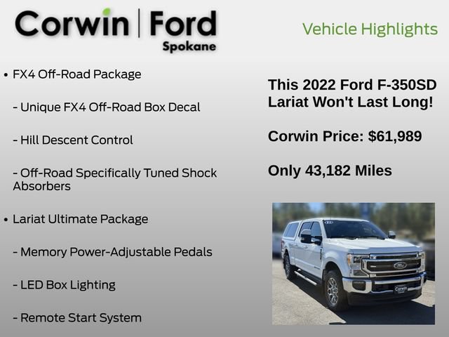Used 2022 Ford F350 Lariat w/ Lariat Ultimate Package AWD/4WD image 7