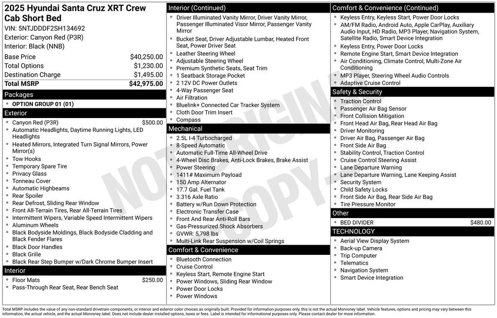 Used 2025 Hyundai Santa Cruz XRT image 6