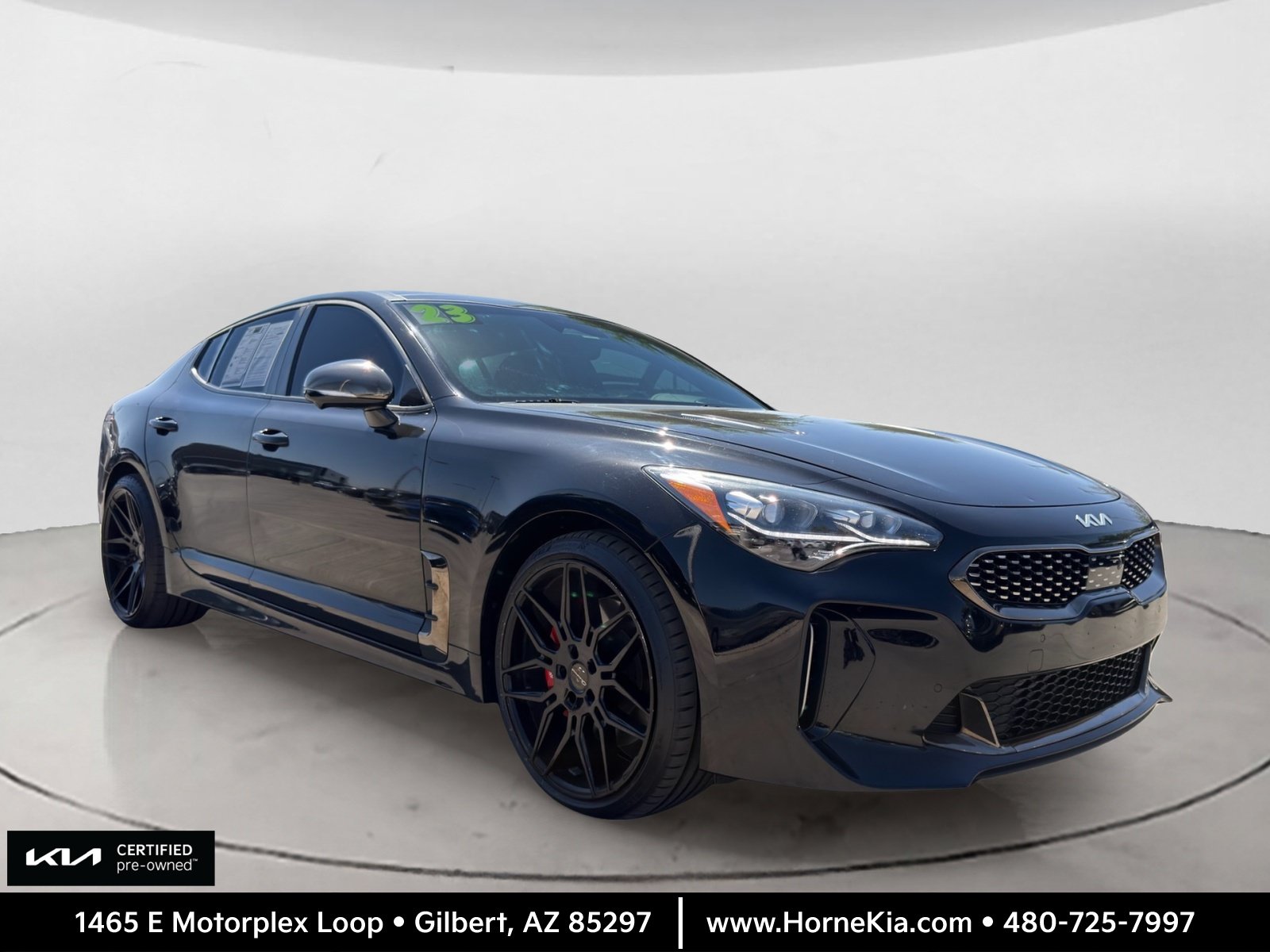 Certified 2023 Kia Stinger GT2 w/ Red Interior Color Package RWD image 1