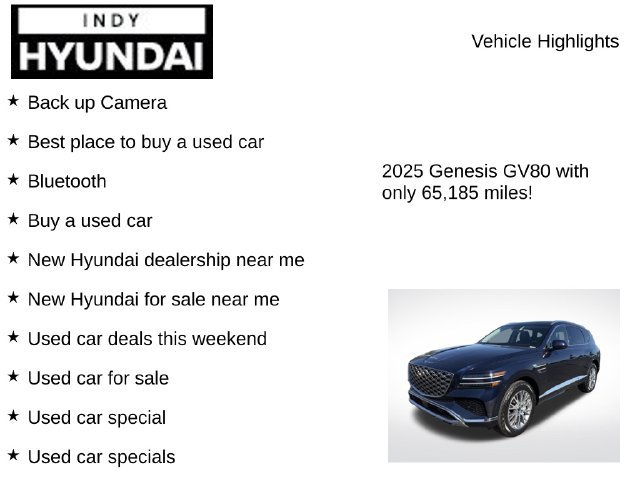 Used 2025 Genesis GV80 2.5T Standard AWD/4WD image 7